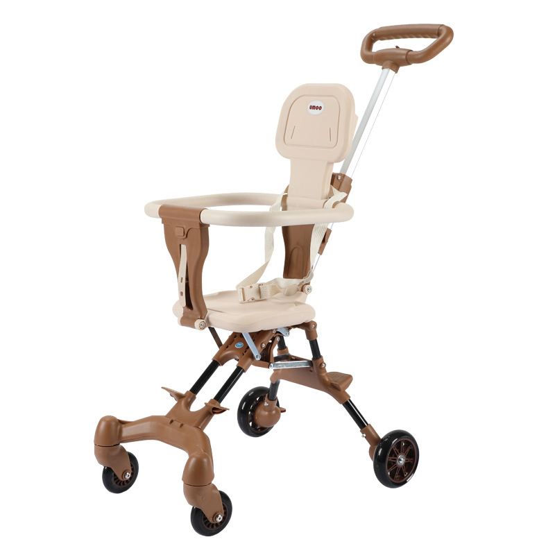 Ultra-Lightweight Two-Way Seat Baby One-Touch Folding No-Mount Stroller