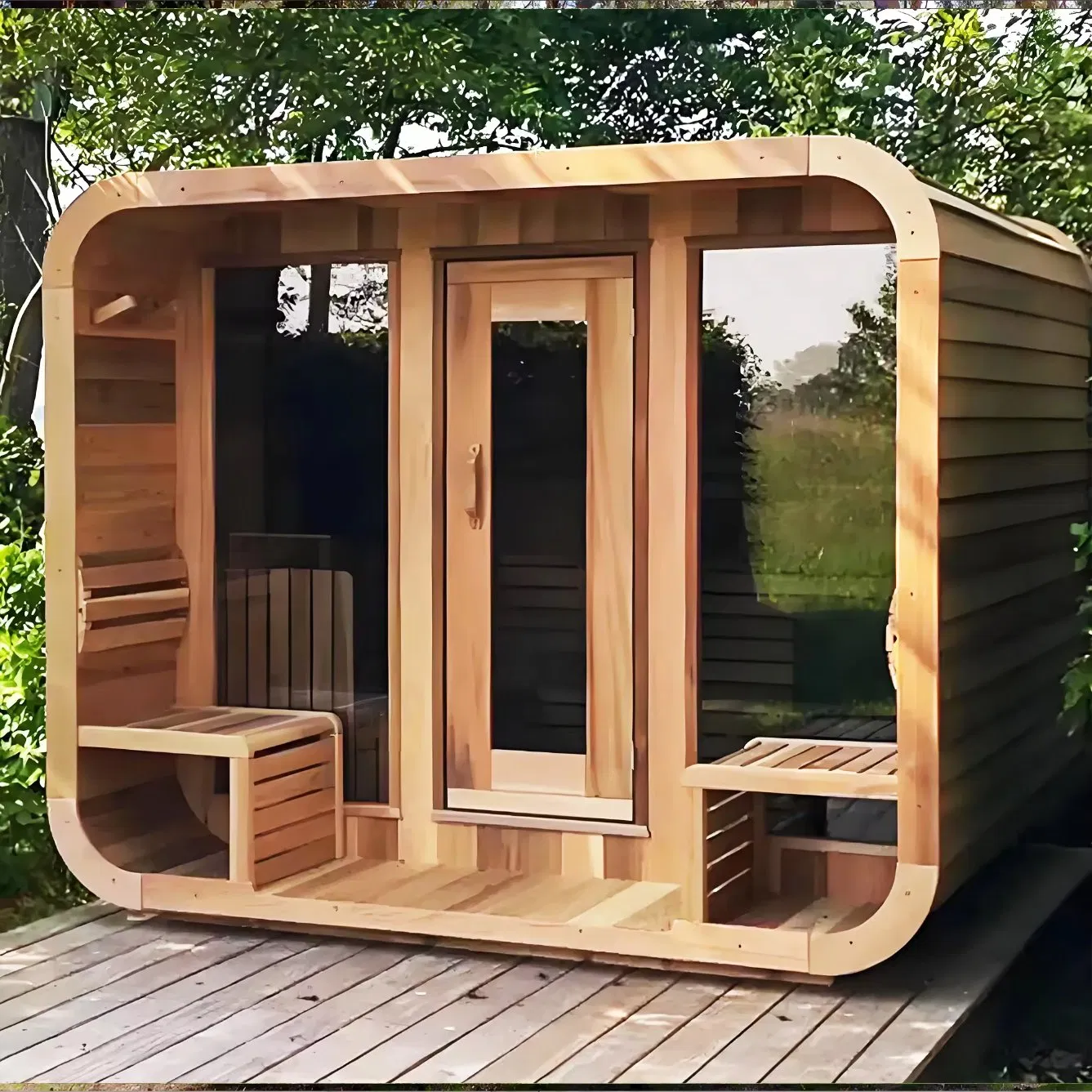 Традиционная паровая сауна на дровах для улицы