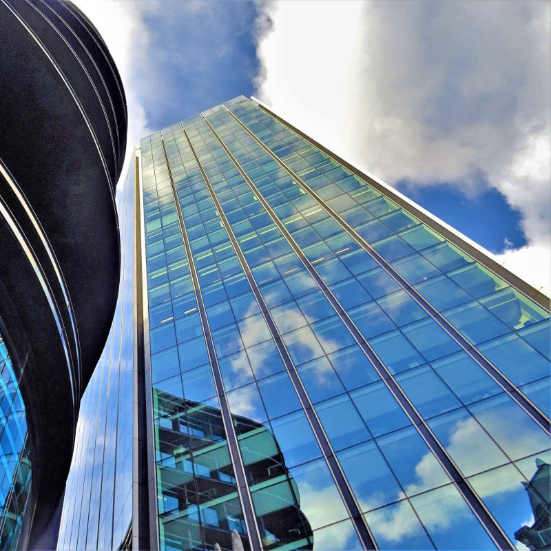 Building Material Exterior Aluminum Glass Wall Curtain for Sale