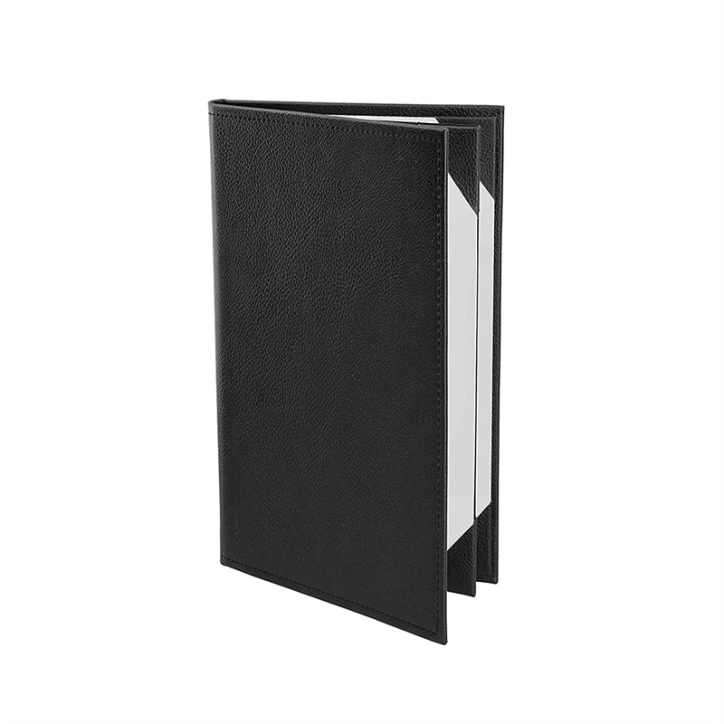 Leather Bar Drink BBQ Menu Book Restaurant Menu Cover Holder