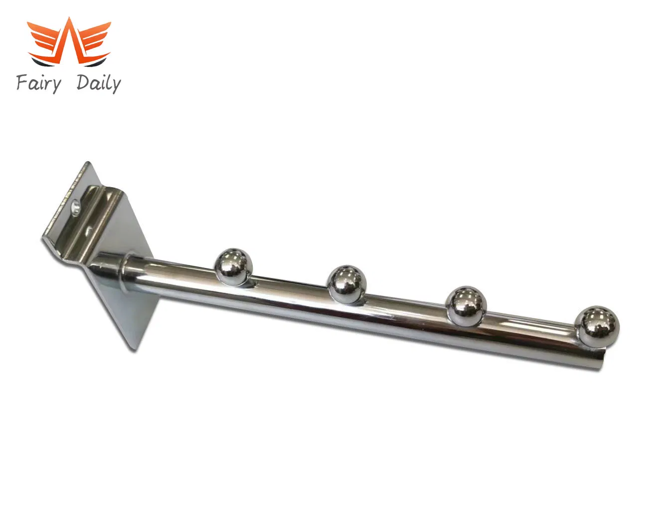 Supermarket Shelf Slatwall Waterfall Bracket Display Metal Hook with Ball