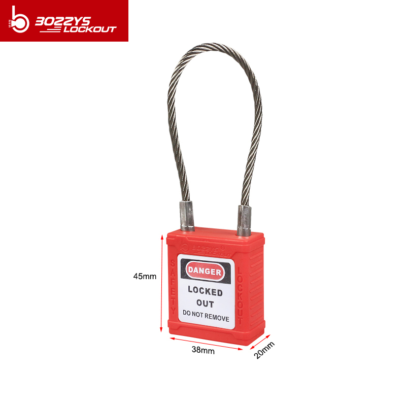 Manufacture Sales Stainless Steel Wire Safety Padlock