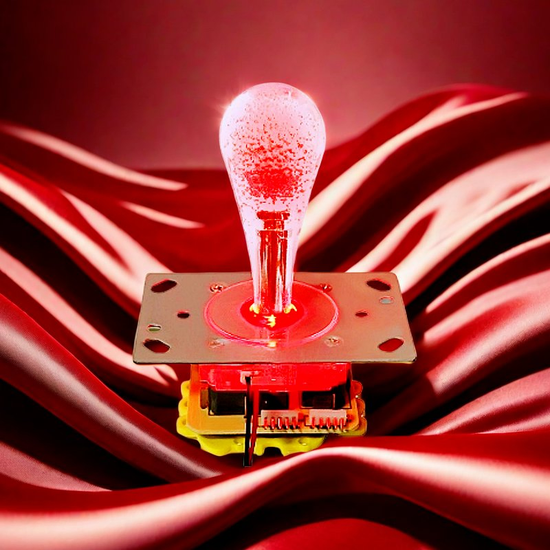 1PCS Ydc Colorful Integrated Elliptical Crystal Balltop Rocker Claw Machine Oval Joystick