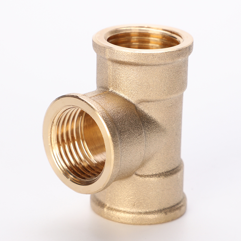 Brass Female Thread Tee Full Sizes Pipe Connectors