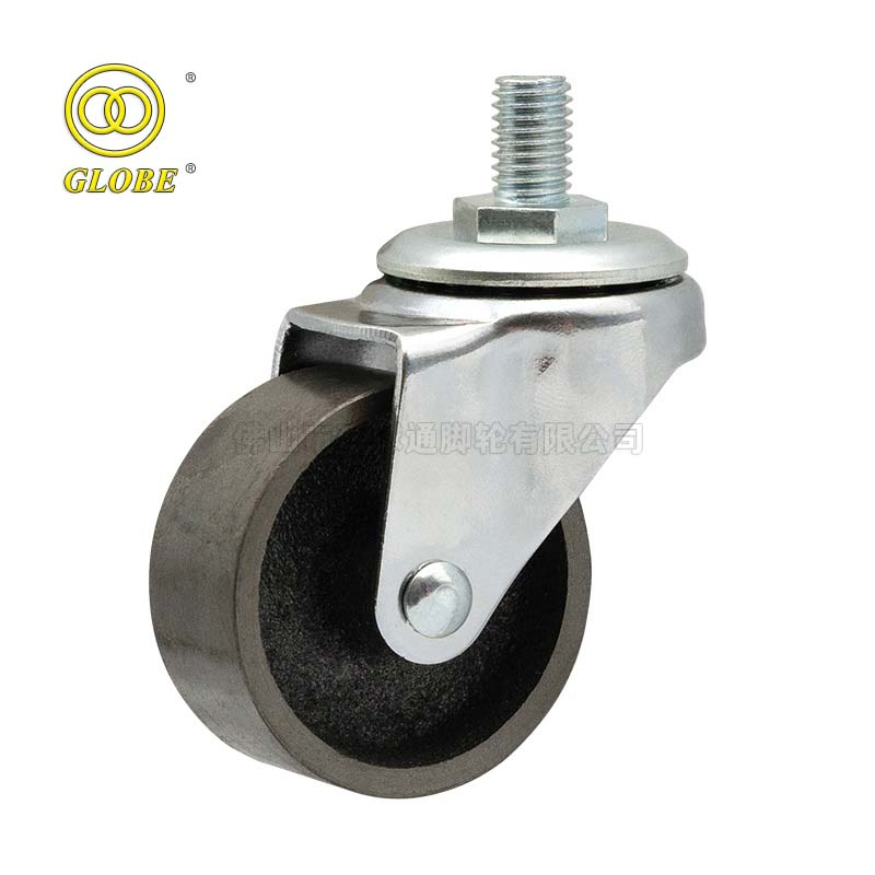Light Duty Small Capacity 65mm Light Duty Threaded Stem PP Caster Wheel