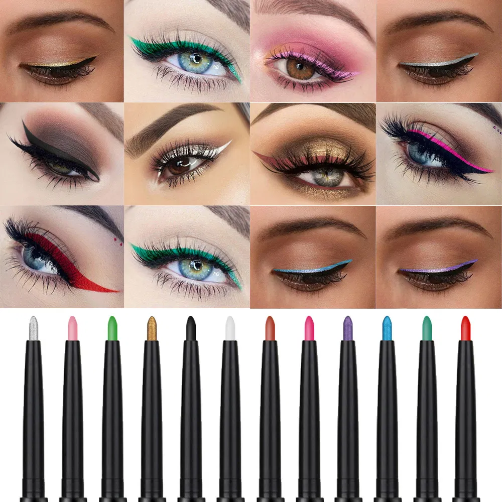 Goodquality Waterproof Sweatproof Eyeliner 12color Linea De Pestanas Impermeable