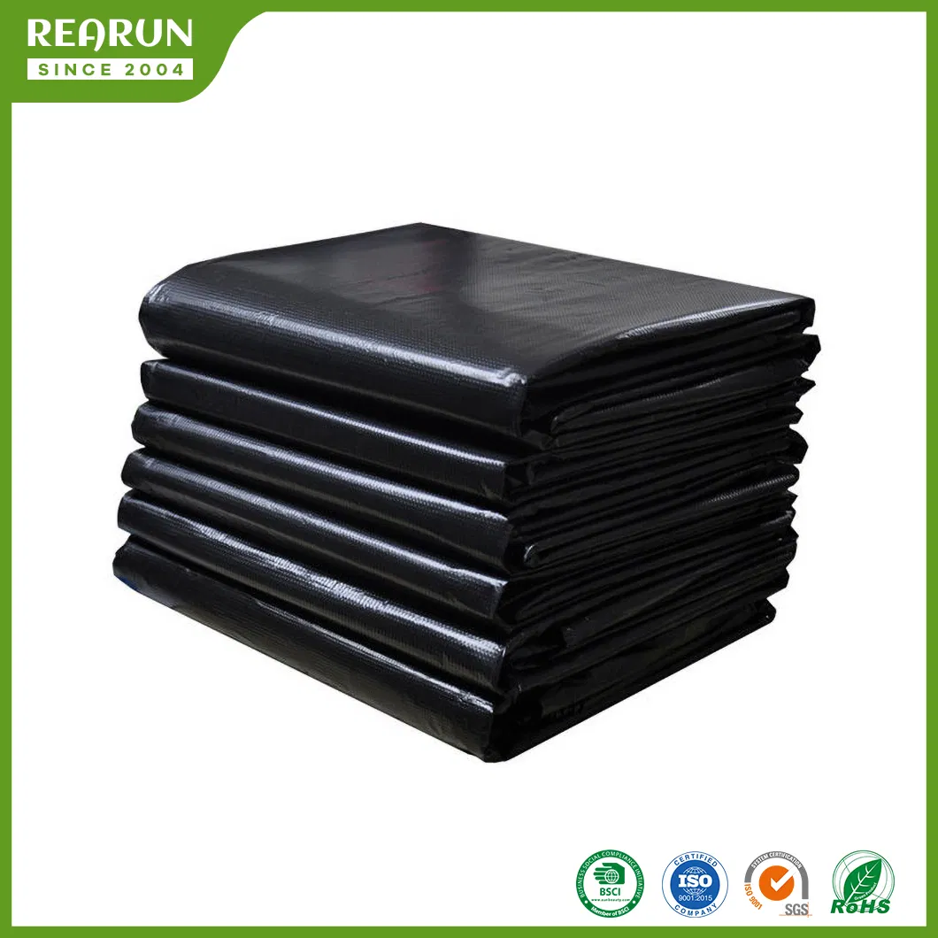 Rearun Biodegradable Garbage Bags China Factory Plastic Food Vegetables Fruits Packing Hand Carry Carrier Shopping Trash Rubbish Packaging Bag
