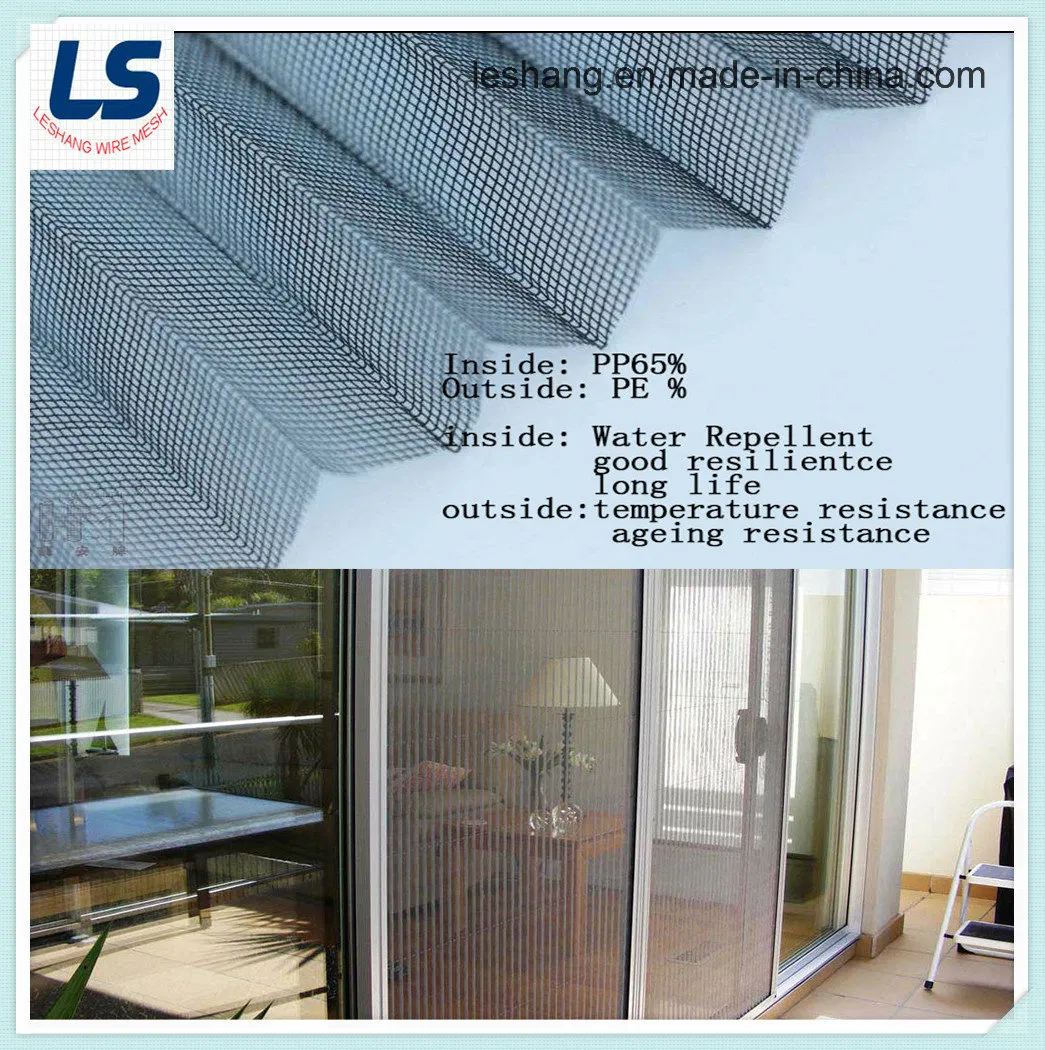 Retractable Pleated Wire Mesh for Window Screen