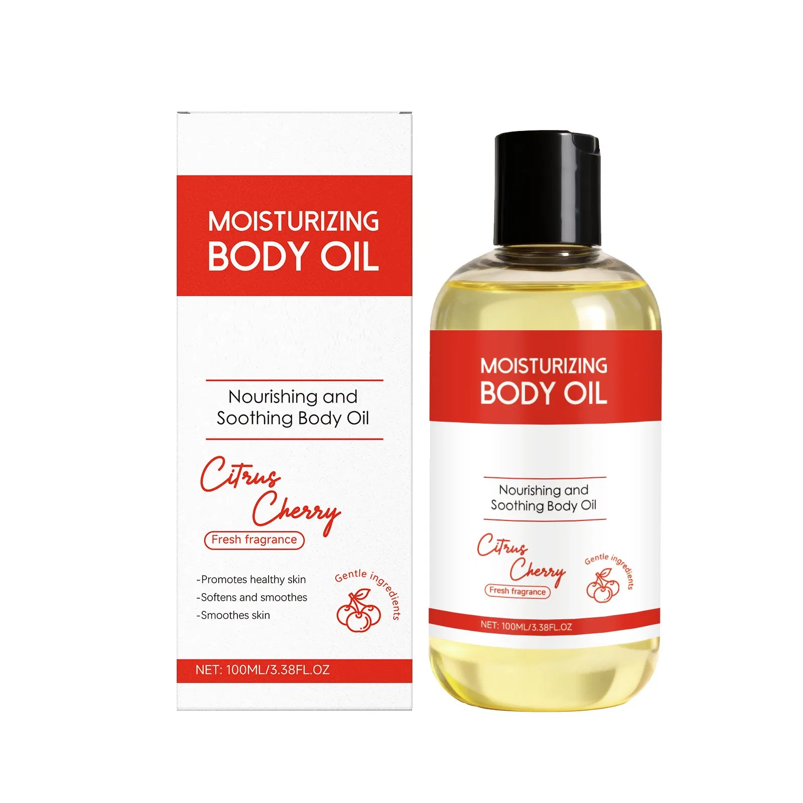 Private Label Natural Body Massage Oil Skin Whitening Vitamin C Turmeric Kojic Acid Brighteinng Body Care Essential Oil