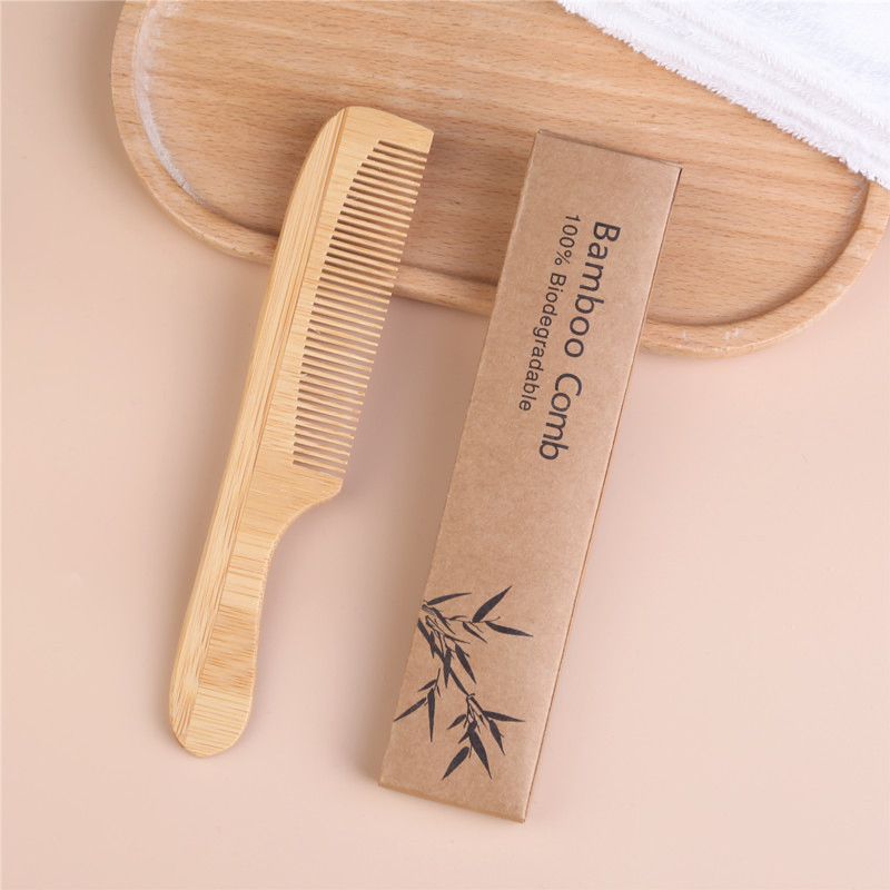 Biodegradable Male Kit Disposable Comb for Hotel Hotel Bamboo Comb