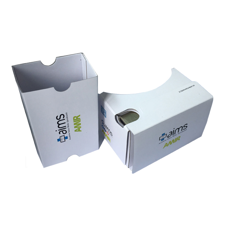 Custom Logo Cartoon 3D VR Video Game VR Headsets Viewer Promotion Item 3D Branded Cardboard VR Glasses Video Glasses