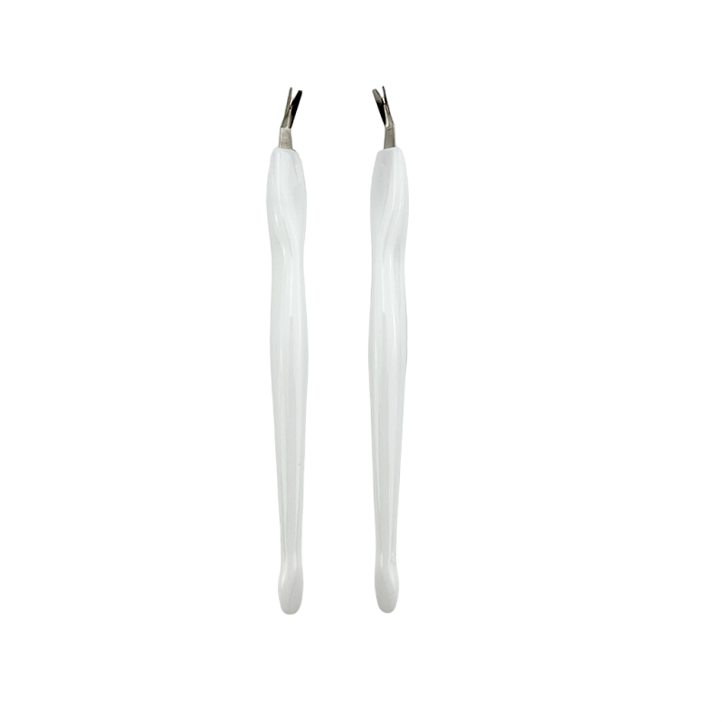 Dead Skin Fork Cuticle Callus Remover Stainless Steel Pointed Eyebrow Tweezer
