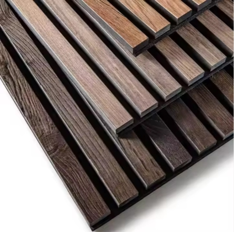 Natural Wood Veneer Design Acoustic Wood Panel for Wall Decoration