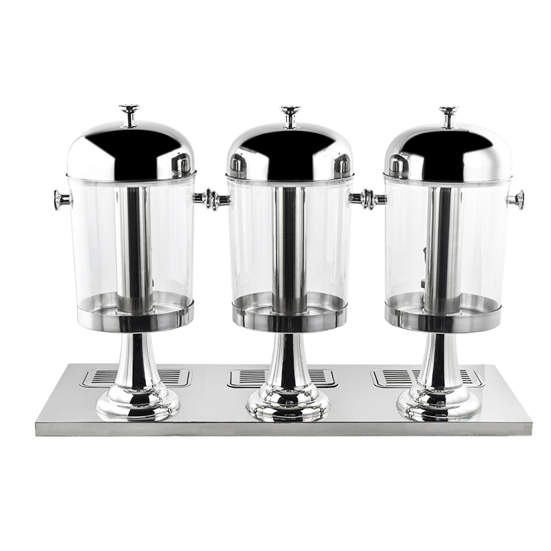 Large-Capacity Juice Tub Beverage Containers with Stainless Steel Handle Triangular Bracket