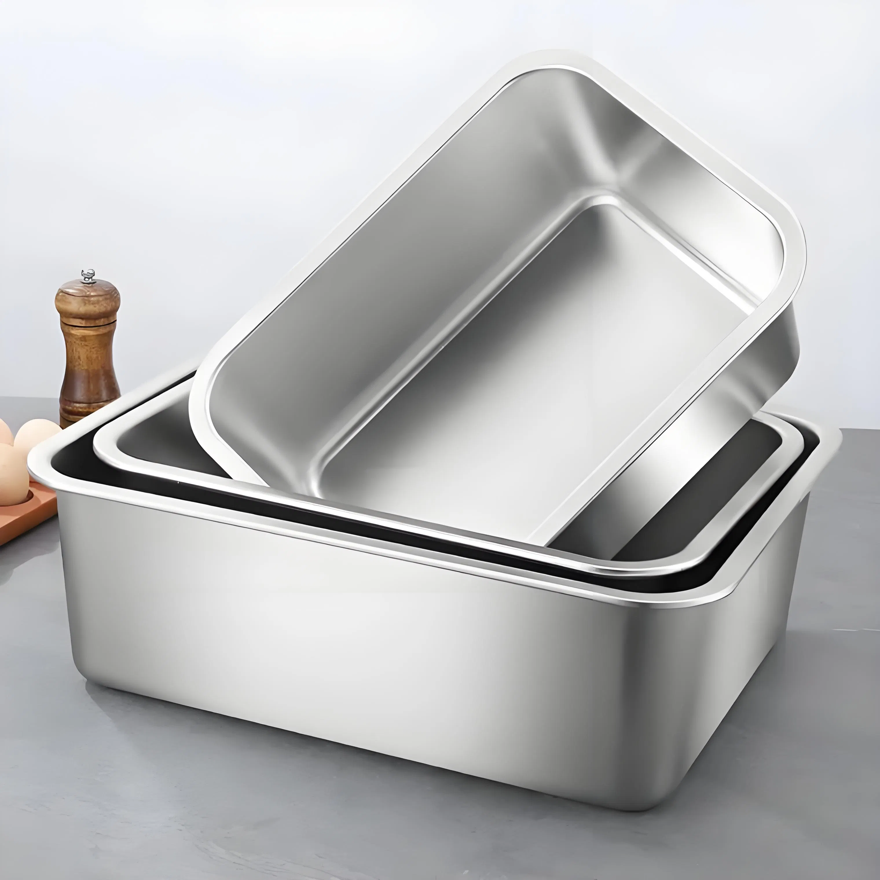 Kitchen Utensils Set 2/3 20mm Deep Steam Table Pan for Catering Supplies