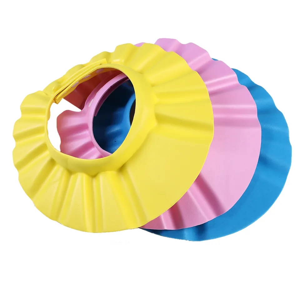 Adjustable Soft Baby Bathing Shampoo Shower Protection Hat Shower Cap