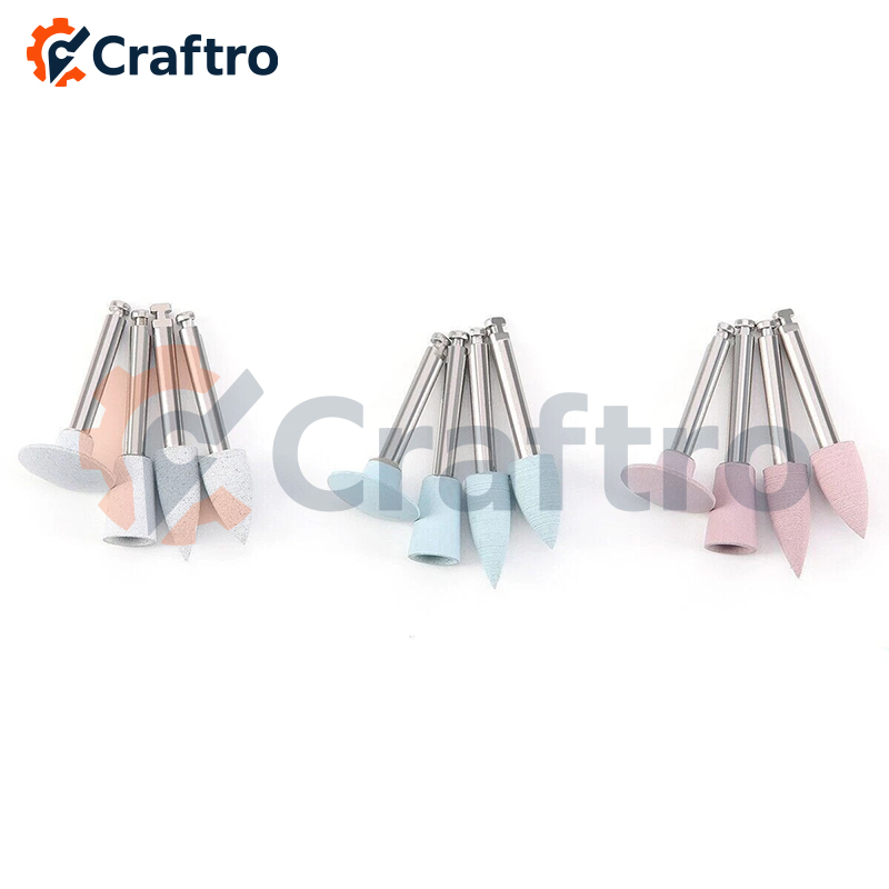 Silicone Rubber Nail Drill Polishing Bits for Nail Drill Micromotor Nail Art Finishing