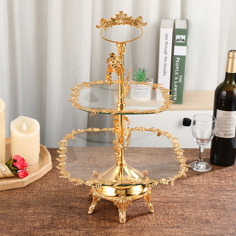 Opulent Metallic Serving Charger Plate for Weddings and Parties
