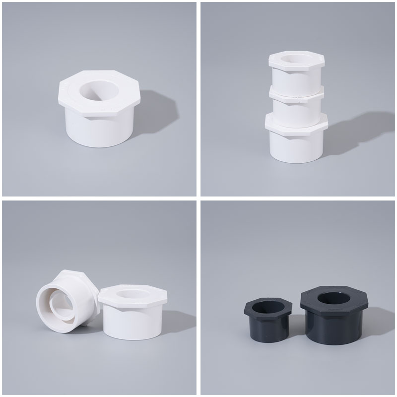 ASTM Sch40 UPVC Pipe Plastic Reducing Bushing for Pressure Pipe Systems