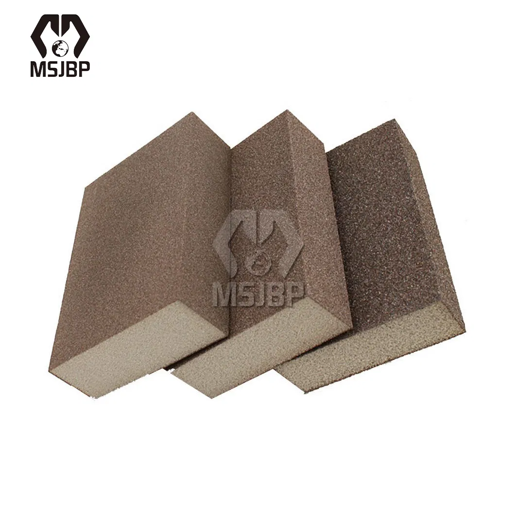 Msjbp Sponge Pad China Distributors 180#, 220#, 240#, 280#, 320# Double Surface Sanding Foams Sponge