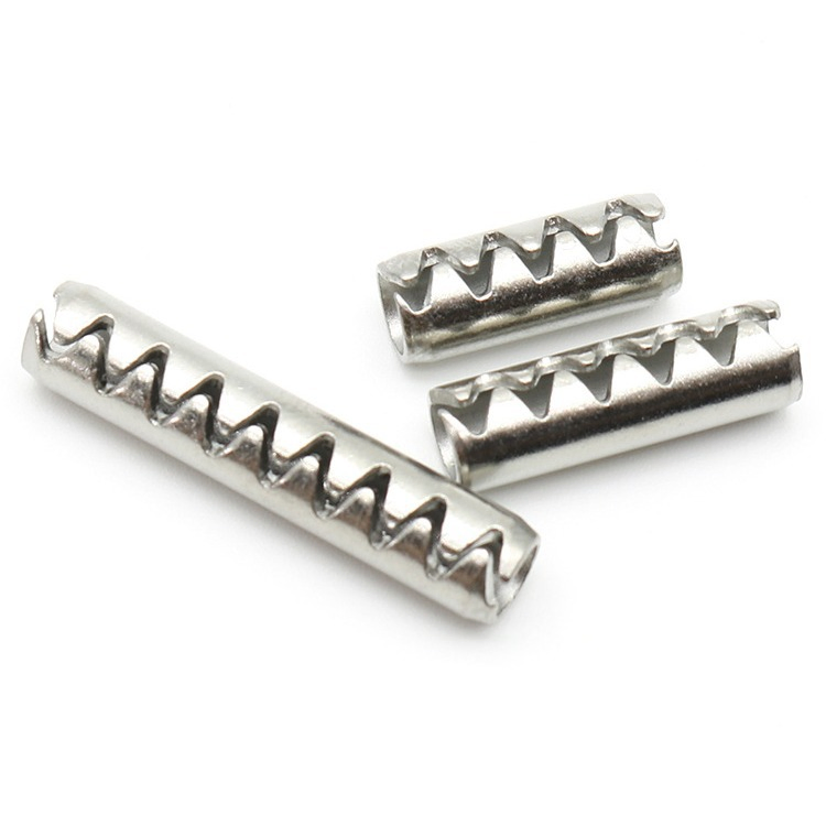 Stainless Steel Toothed Elastic Cylindrical Pin