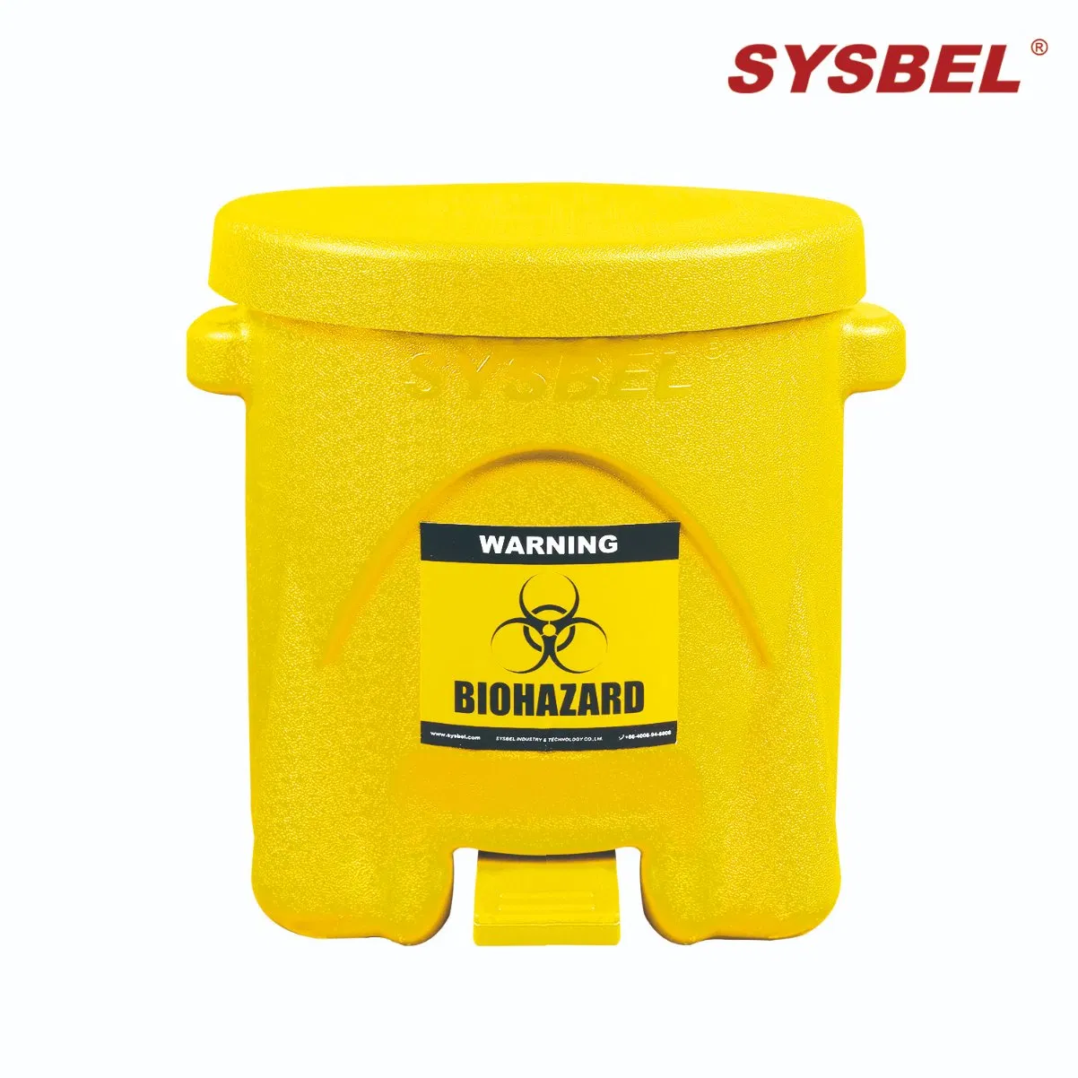 6 Gal/22.7L Sysbel Biohazard Waste Can (WA8109200Y)