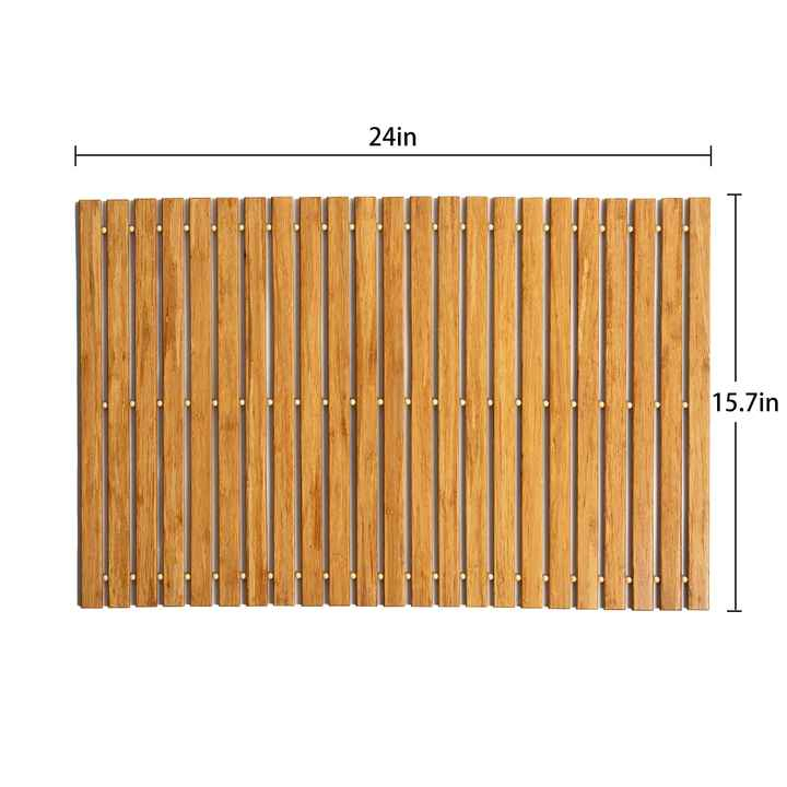 Bamboo Made Household Bathroom, Toilet, Sauna Room Floor Mat, Anti Slip Mat