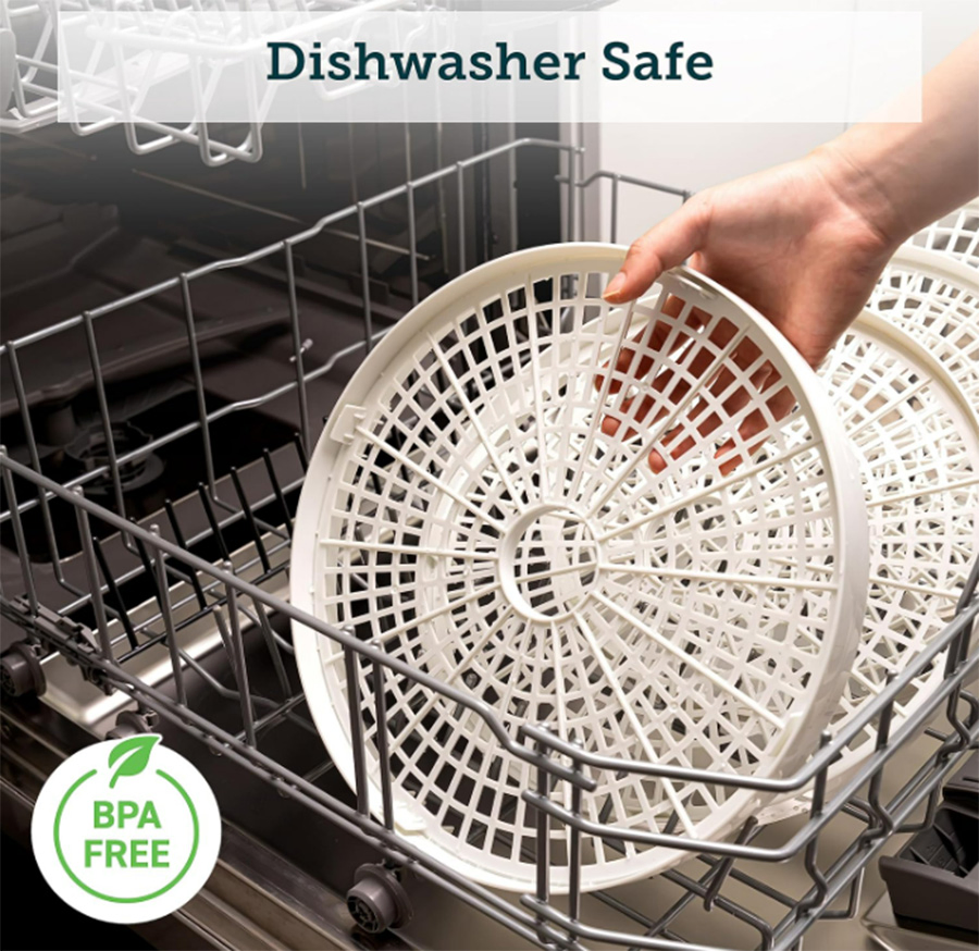 5 BPA-Free Temperature Control 12.2" Trays Food Dehydrator for Jerky