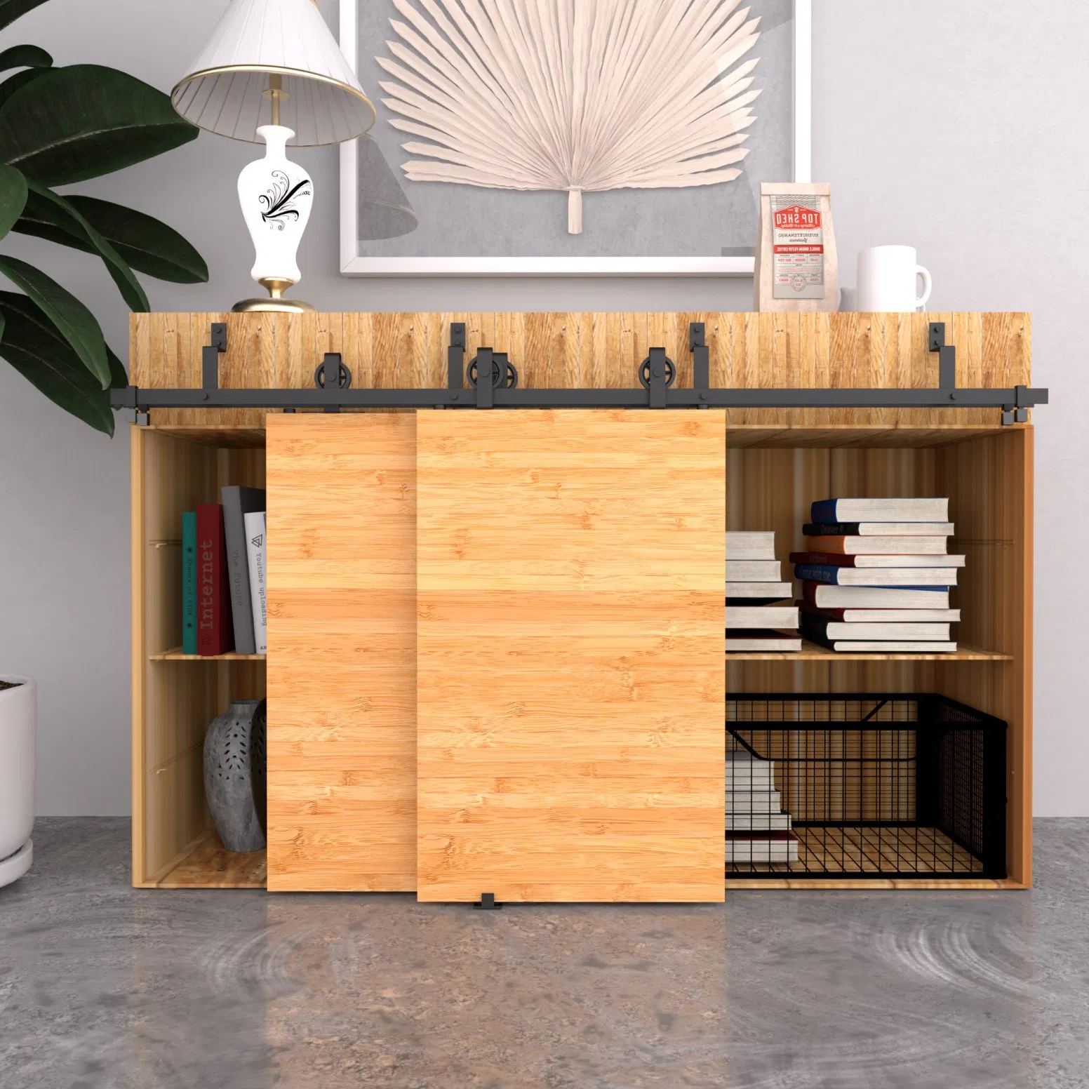 Modern Style Mini Sliding Door Hardware Kit