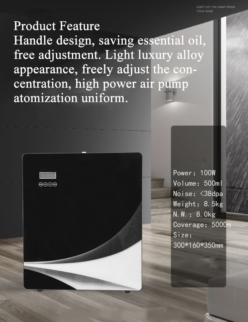 Maonoal M5000 Multi-Grade Setting & Nanometer Atomization Enhancing Essential Oil Expansion, Plug-in Power Premium Electric Scent Diffuser with Quiet Operation