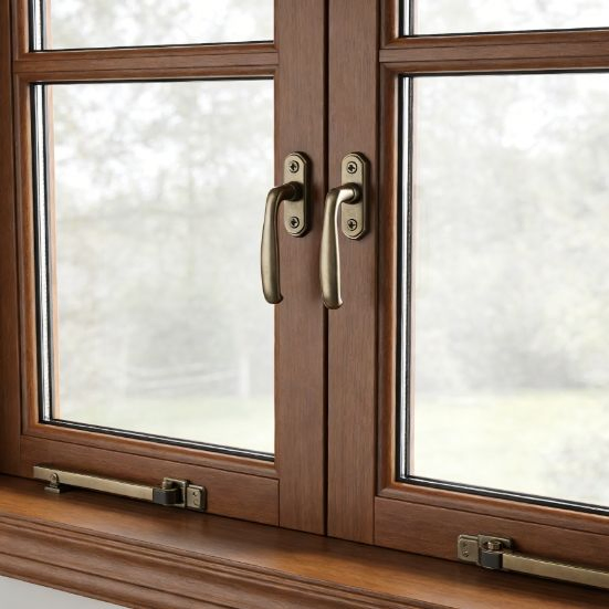 Chinese-Style Antique Solid Wood Composite Windows, Custom Sizes Available