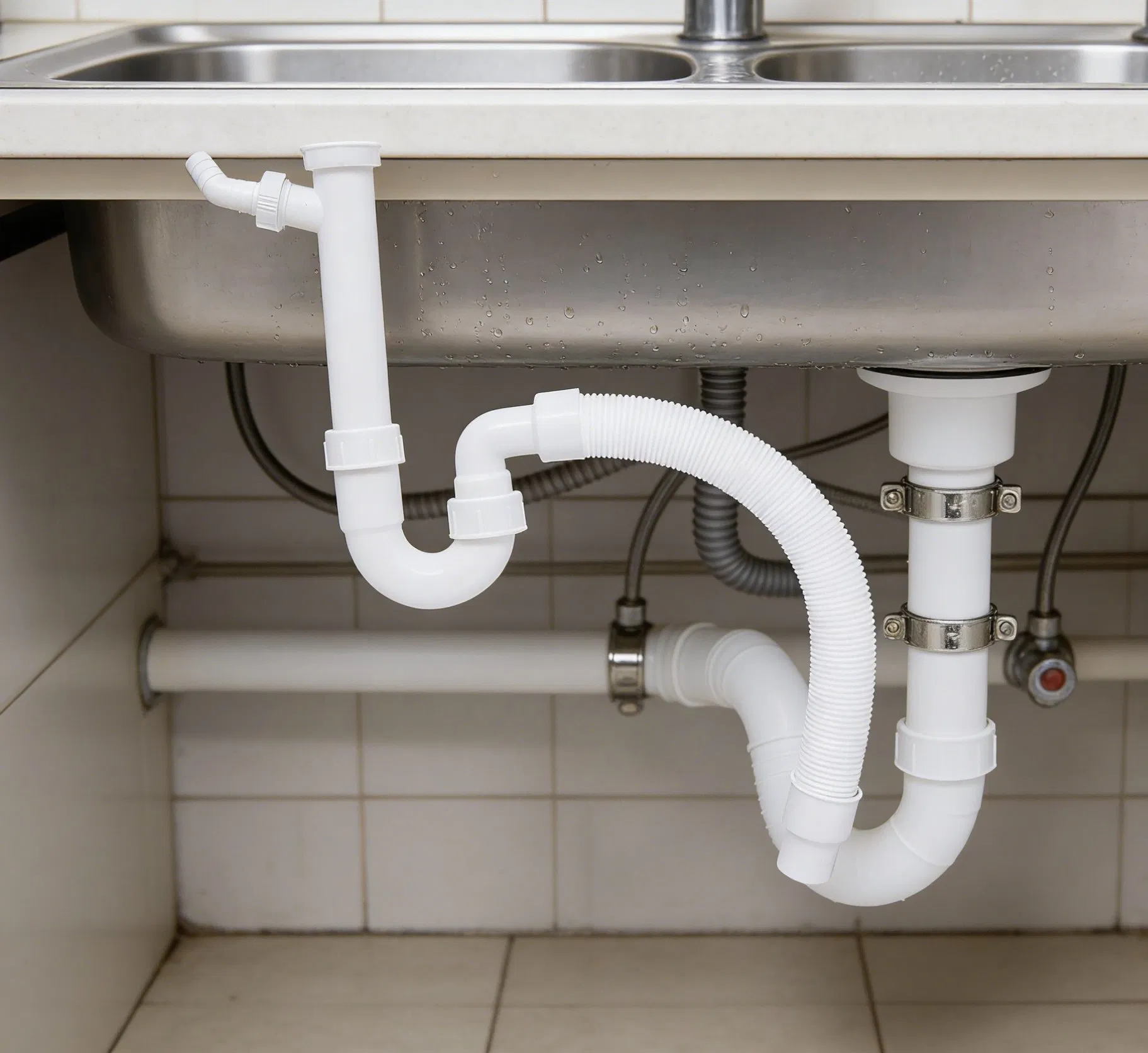 White Versatile Anti-Clog PP Basin Drainer for Basin and Sink