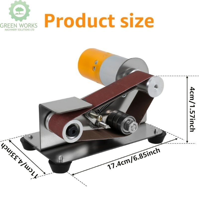 Best Mini Belt Sanders in 15 Degree Knife Sanding Machine, Electric Desktop Sanding Machine, 7 Adjustable Speed Buffer Polishing Machines