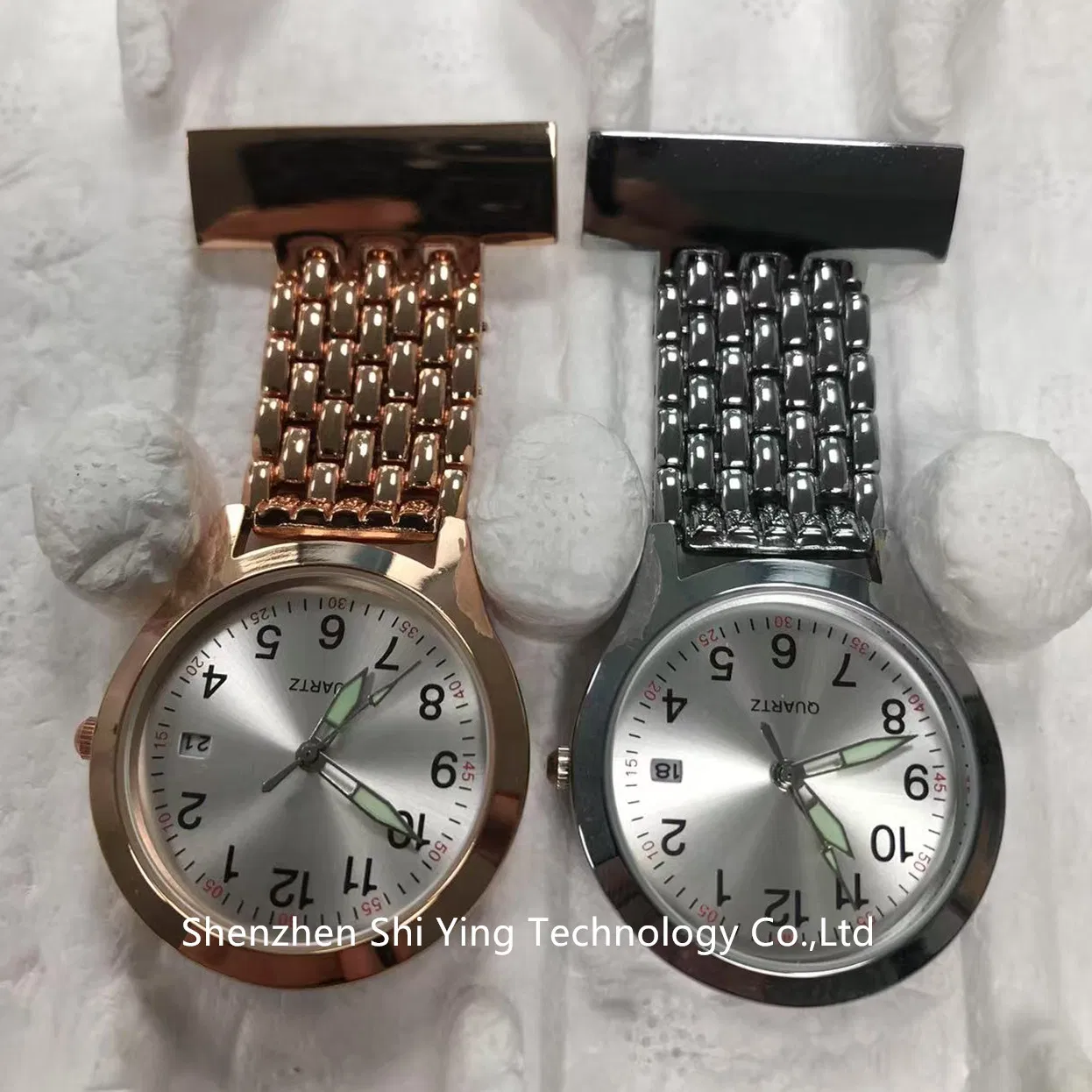 Fashion Nurses Watches Stainless Steel Quartz Waterproof Nurse Watch for Gift