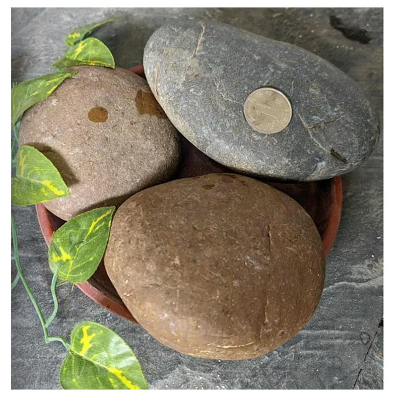 Mixed Color Non-Polished Decoration of Garden and Villa Road Pebble Ball Stone