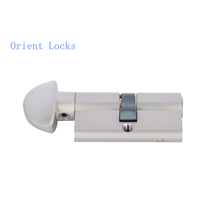 Euro Bathroom Cylinder Lock with Removable Knob Fan-Shaped
