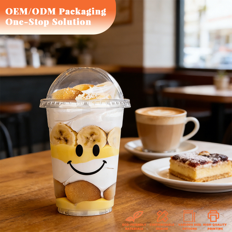 Eco Conscious Recyclable Stackable Anti Spill Clear Wall Lightweight Plastic Cup