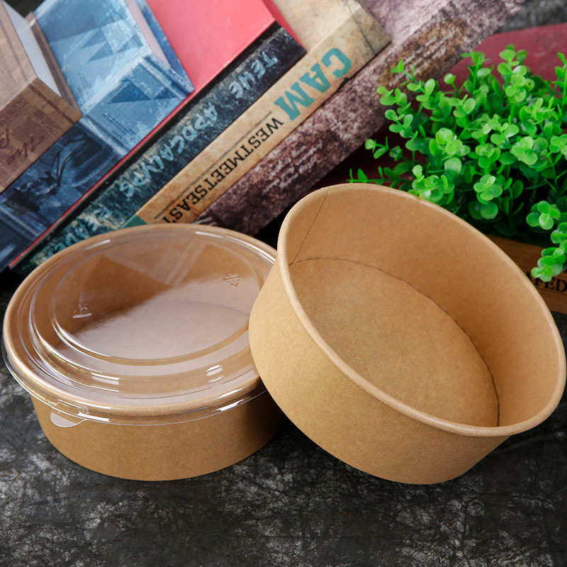 Hot Sale of Explosive! Thickened Kraft Paper Bowl for One-Time Use, Low Price, Quality Assurance, Hot Buying