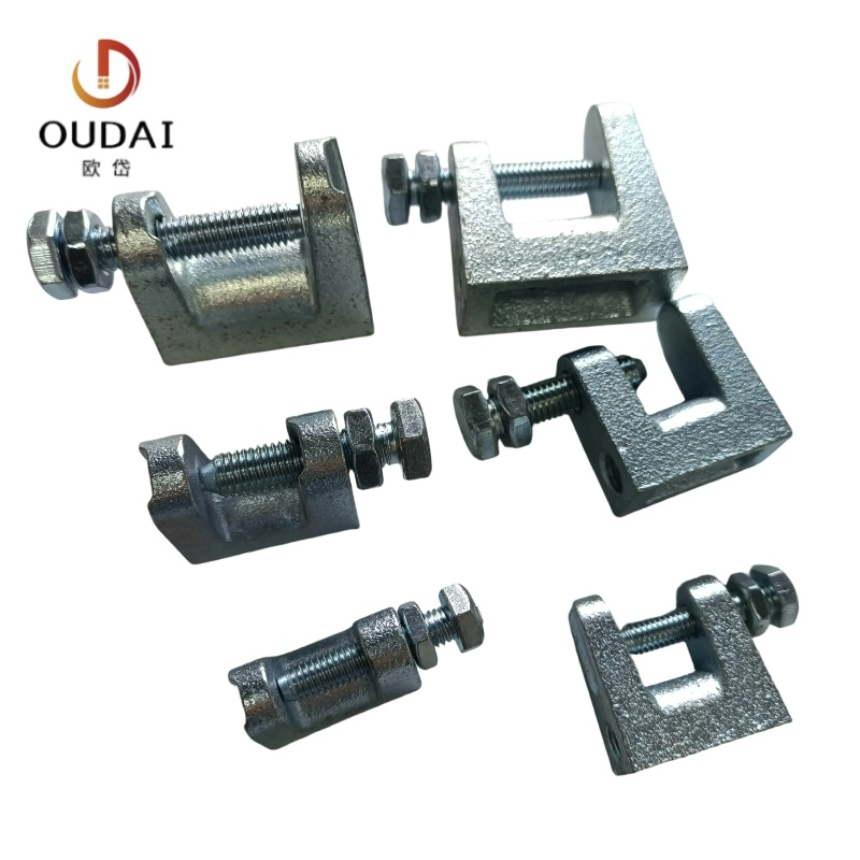 Oudai OEM Building Construction Seismic Bracing Steel Pole Top Beam Fixing Clamp