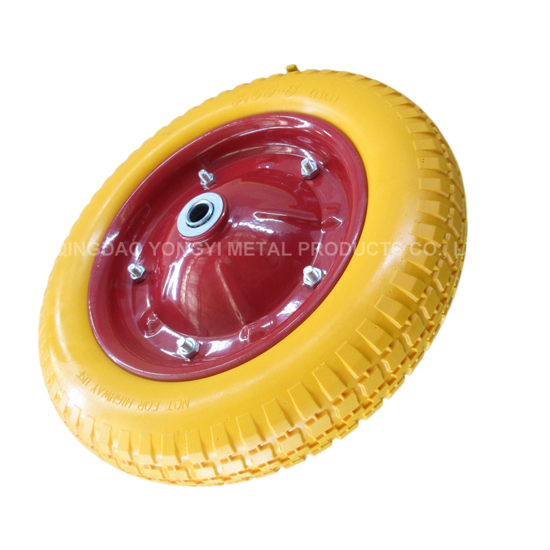 Customized 13 Inch Heavy Duty Solid Colored PU Foam Wheel