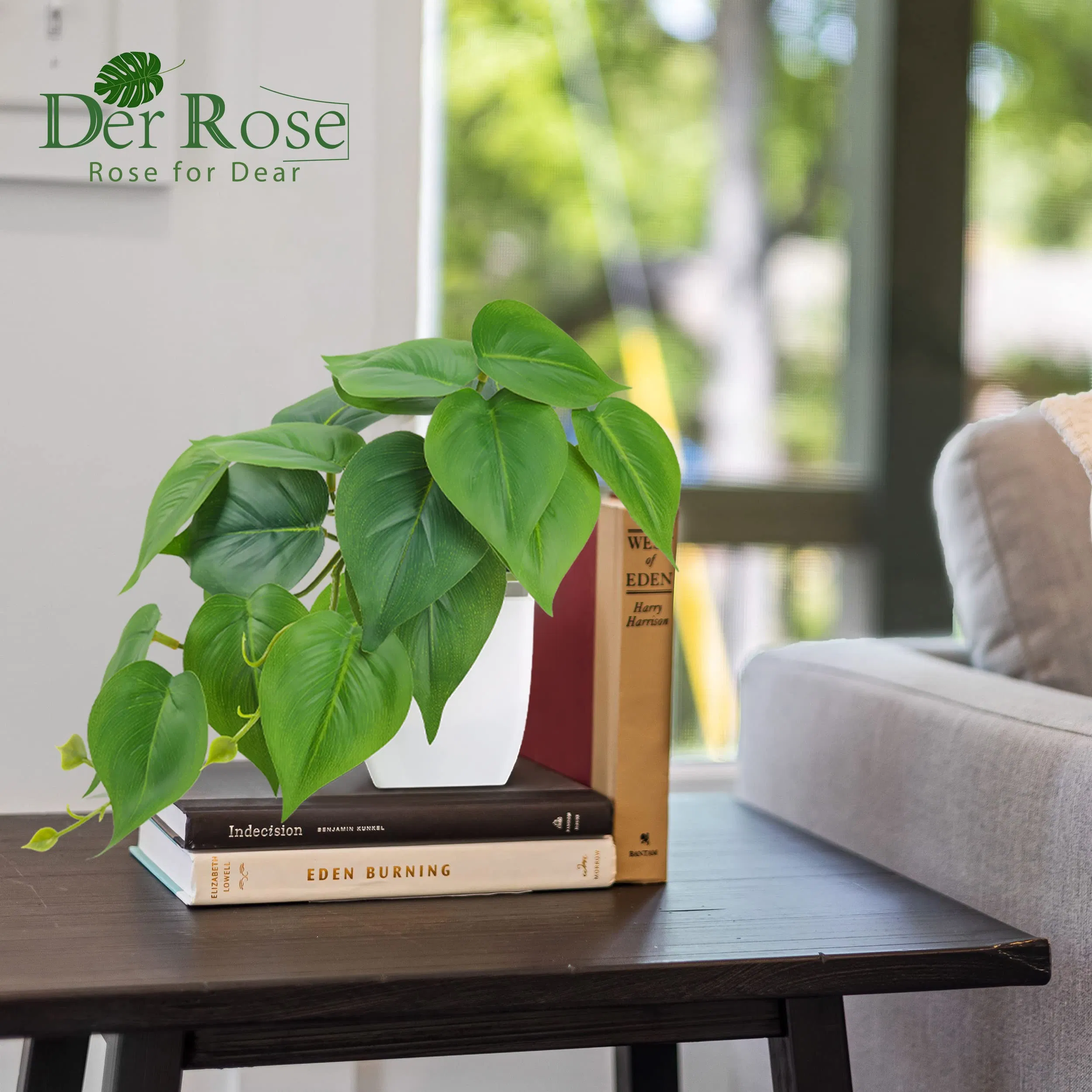 2 Packs Small Fake Plants Artificial Plants for Home Bedroom