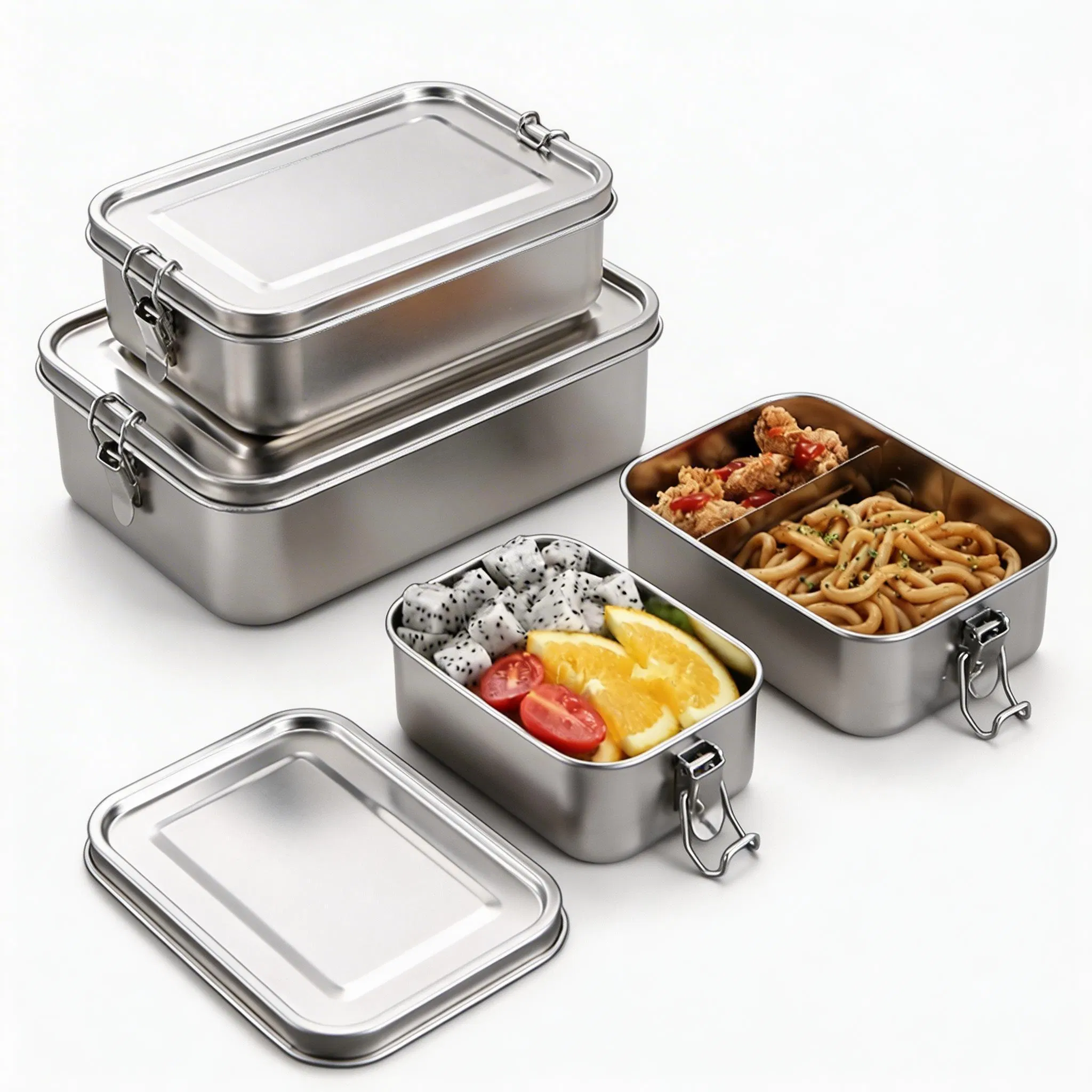Многоразовый контейнер для еды из нержавеющей стали