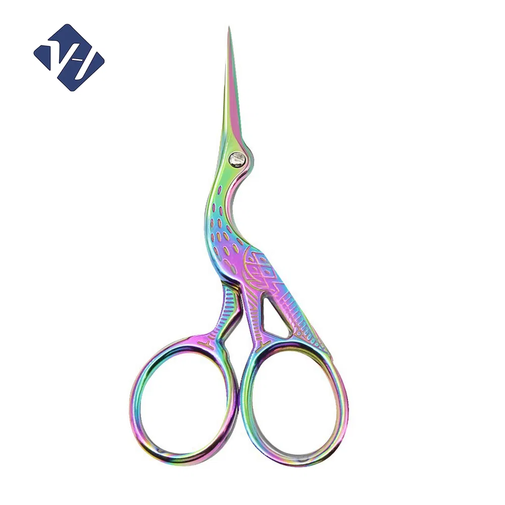 High Quality Vintage Style Embroidery Scissors DIY Stork Stainless Steel Sewing Scissors