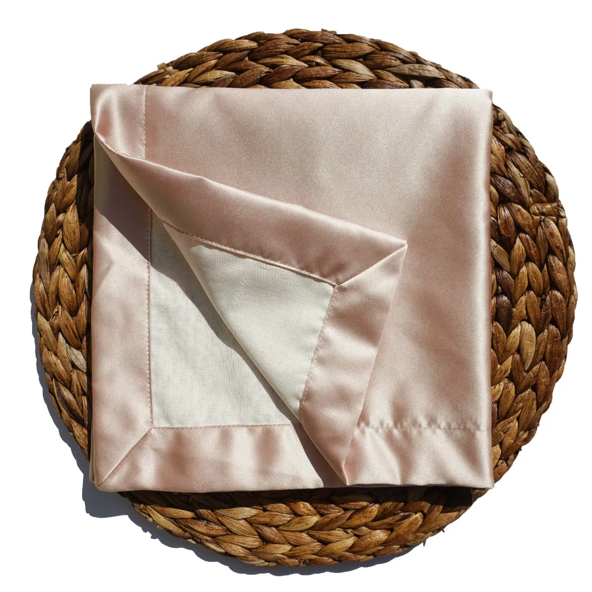Peach Pure Satin for Napkin Cloths and Table Cloth for Luxe Events