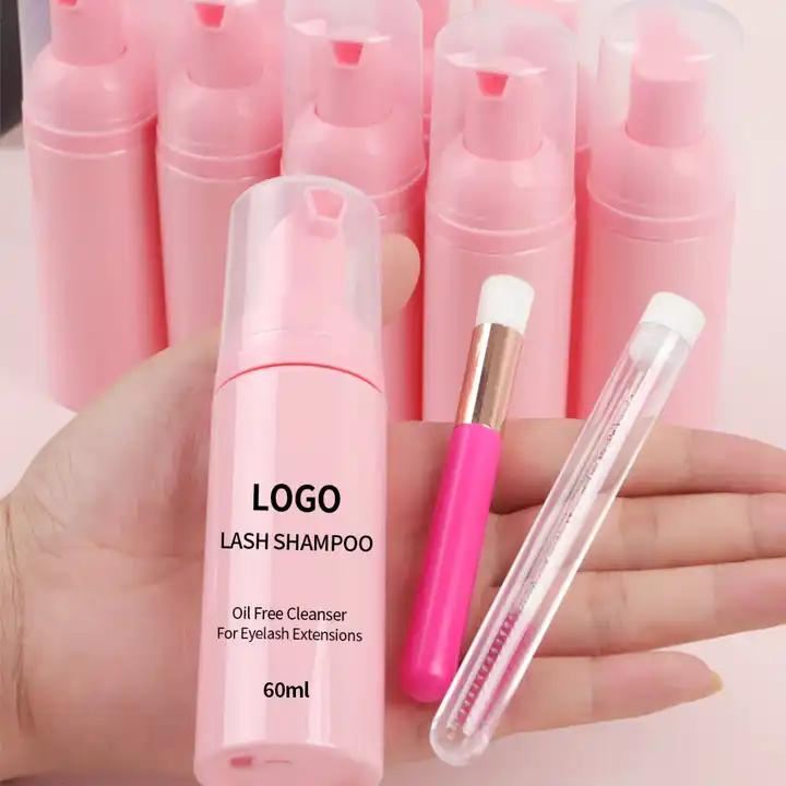 OEM Private Label Eyelash Cleanimg Mousse Wash Lash Extension Safe Natural Lash Eyelash Foam Shampoo