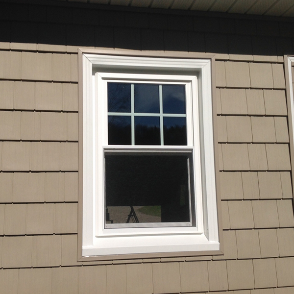 UPVC/Vinyl Double Hung Window for American Design