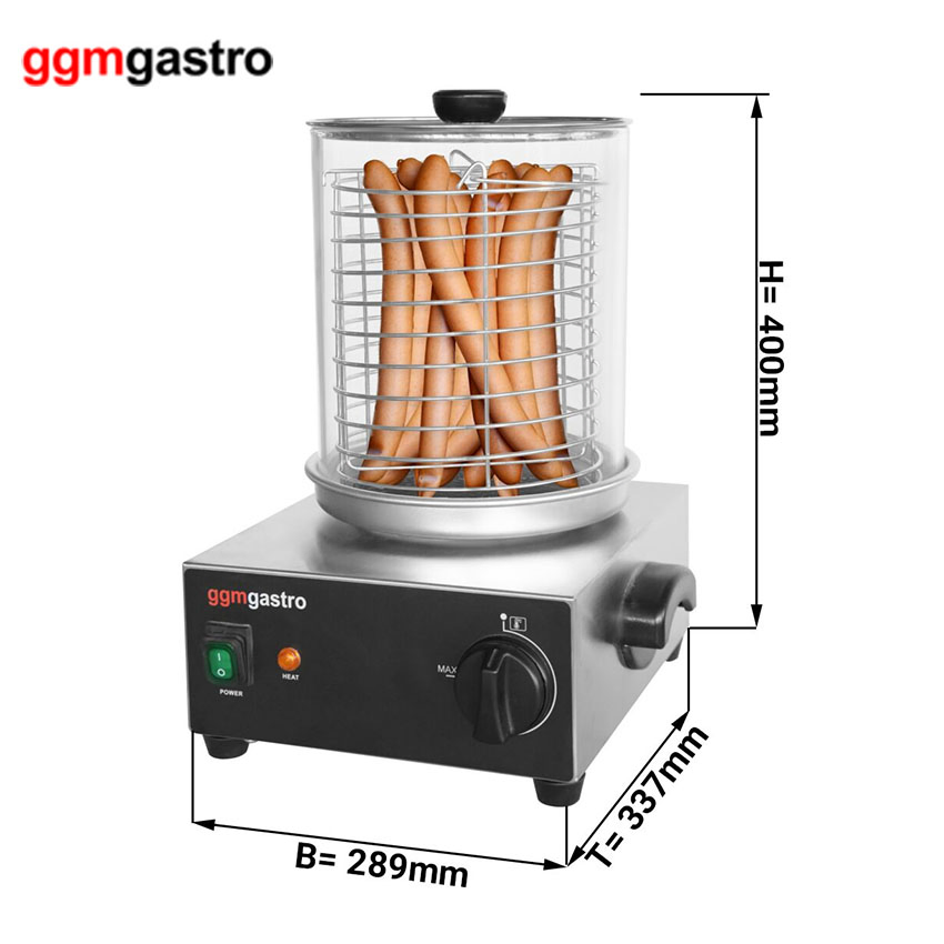 Handheld Household Stainless Steel One Heating Roll Hot Dog Maker with Egg Tray Hdmhn