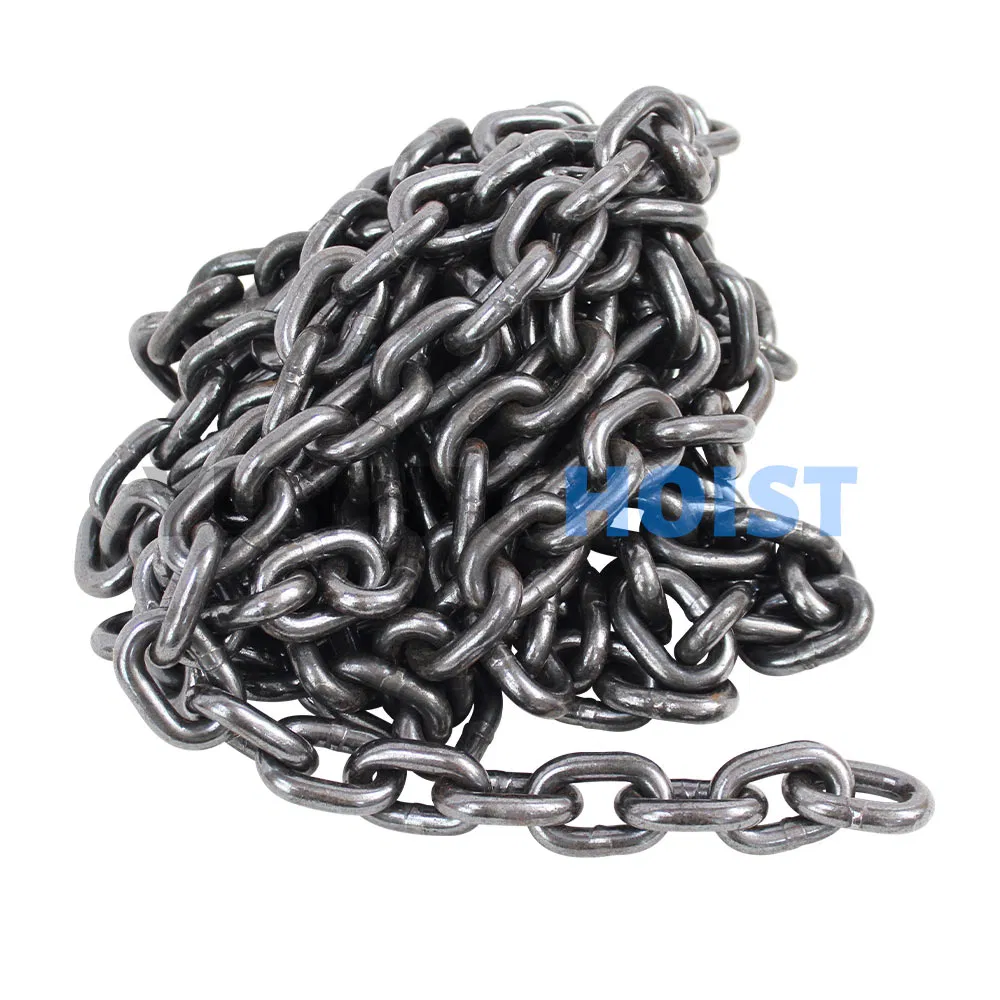 G80 Hoist Chain with Superior Strength – Black Oil Coating for Rust Resistance