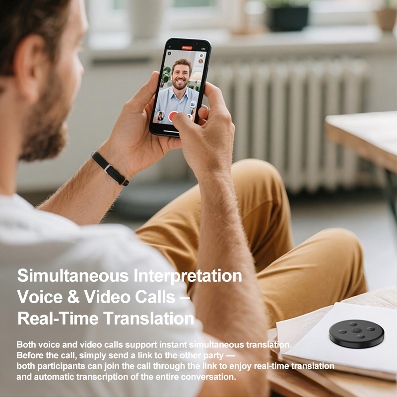 Ai Recording Device Small Voice Recorder with Controllable APP Buttons and Chatgpt Translation Summary