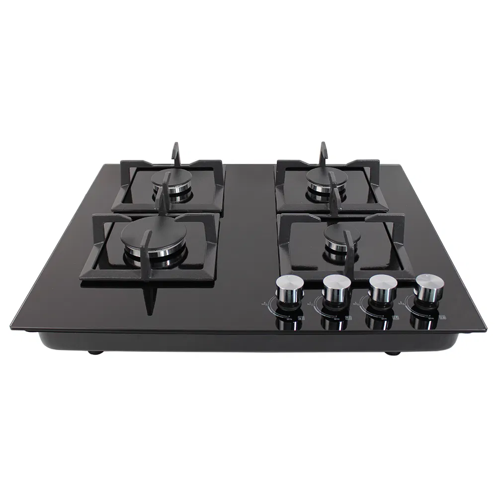 High Power 4 Burners Tempered Glass Gas Cooker for Modern Kitchens Gas Stove